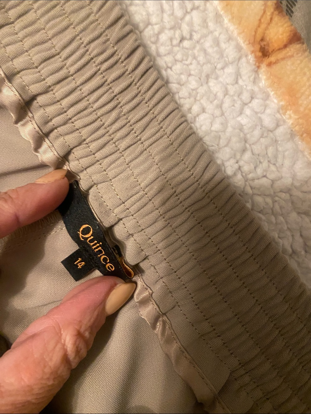 Quince Wide-Leg Pants in Light Taupe - Picture 2 of 7